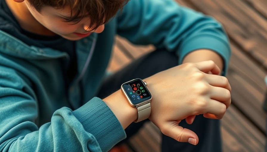Pinwheel smartwatch showcasing a colorful game in a casual setting