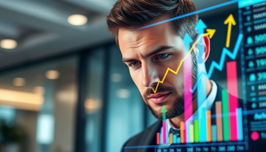 Businessman analyzing data for access to medical claims information.