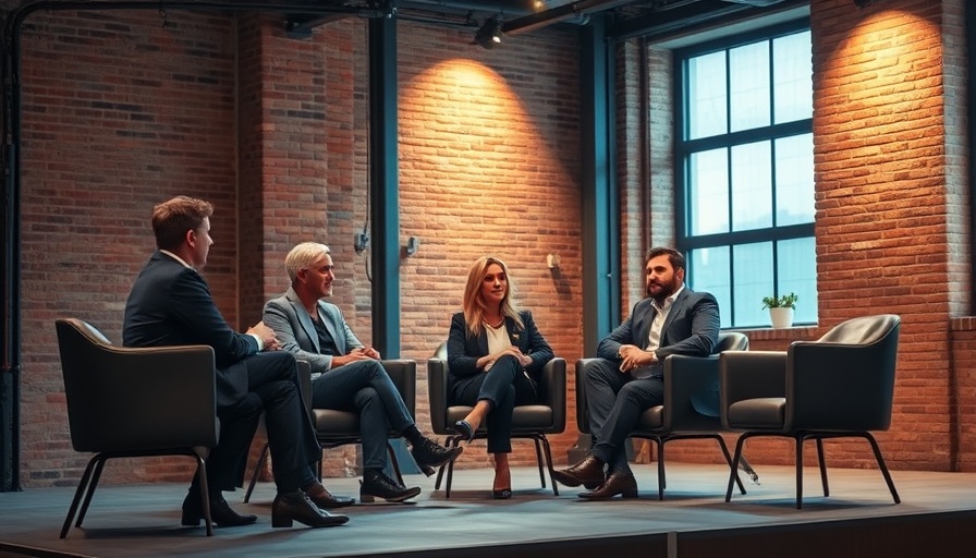 Connected Healthcare System panel discussion in an industrial setting.