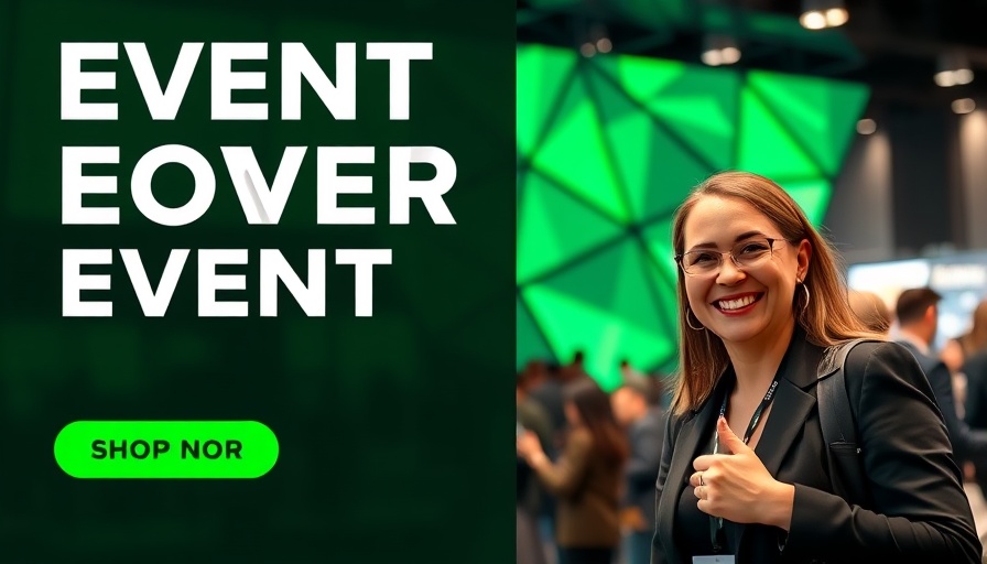 Event promotional banner featuring two professionals, showcasing developer tools in healthcare.
