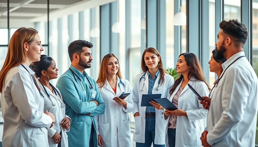 Healthcare professionals discuss business continuity and disaster recovery.