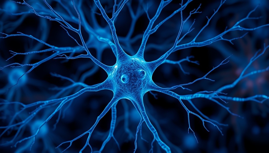 Neuron illustration relating to autoimmune responses ALS.