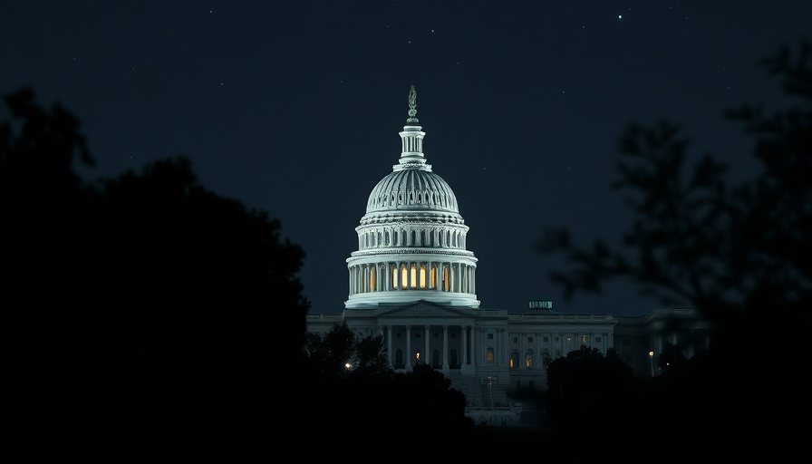 Illuminated Capitol Building symbolizing government shutdown healthcare impacts.