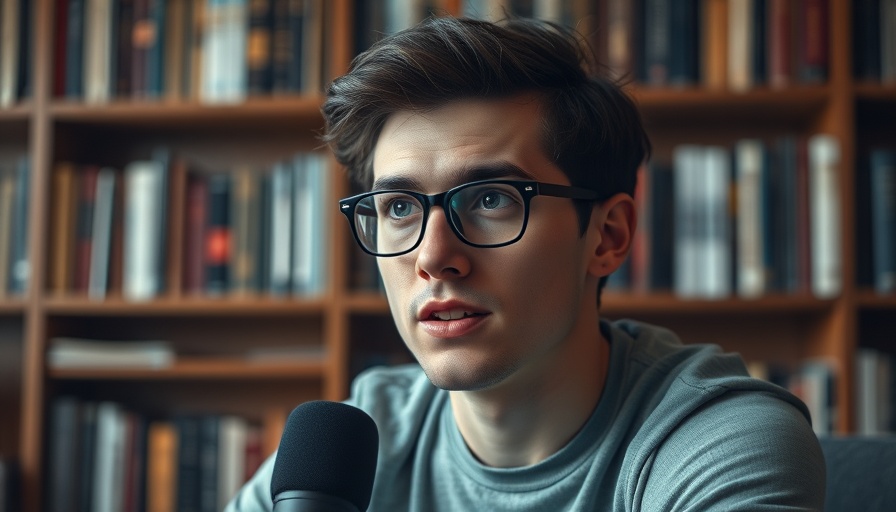 Science-based social media influencer discussing on a podcast.