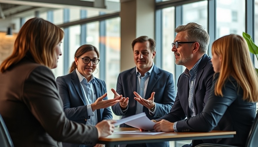 Business meeting illustrating process-driven leadership in a bright office.