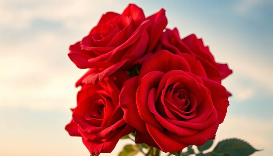 Close-up of vibrant red roses for Valentine's Day prices.