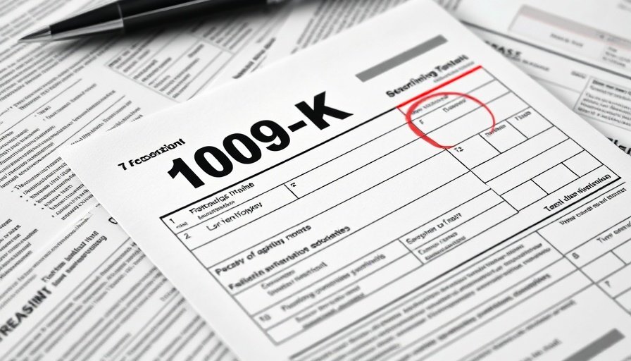 1099-K IRS rules documentation with red circle highlight.