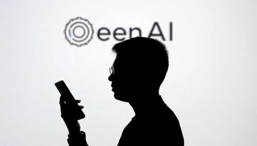 Silhouetted person with phone in front of OpenAI GPT-4.5 logo.