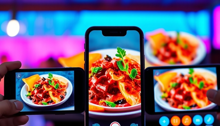 Culinary dish showcased on screens, TikTok Food Influencers theme.