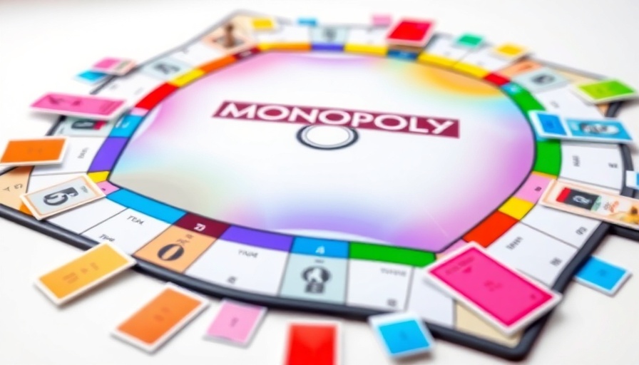 Monopoly App Banking board game with vibrant colors and digital cards.