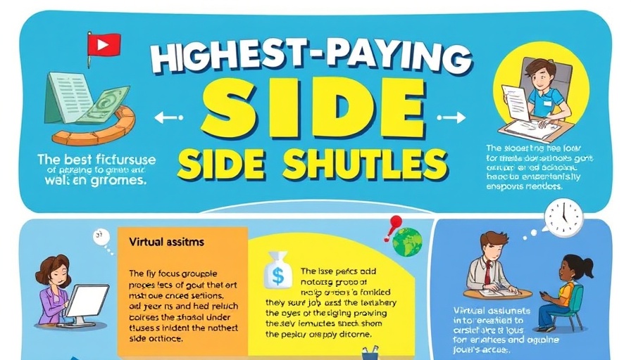 Infographic of highest-paying side hustles in 2025.