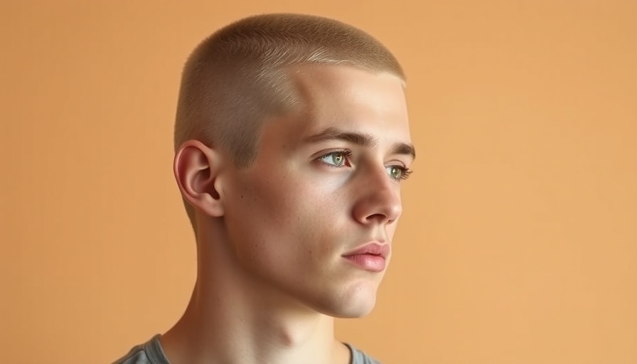 Close-up of young man's gentle expression, captured with soft light.