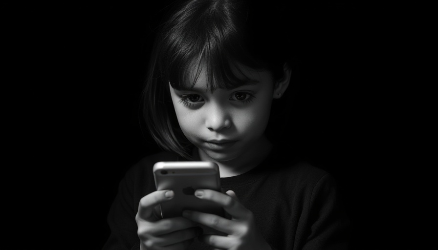 Child holding smartphone, relates to Utah age-verification bill.