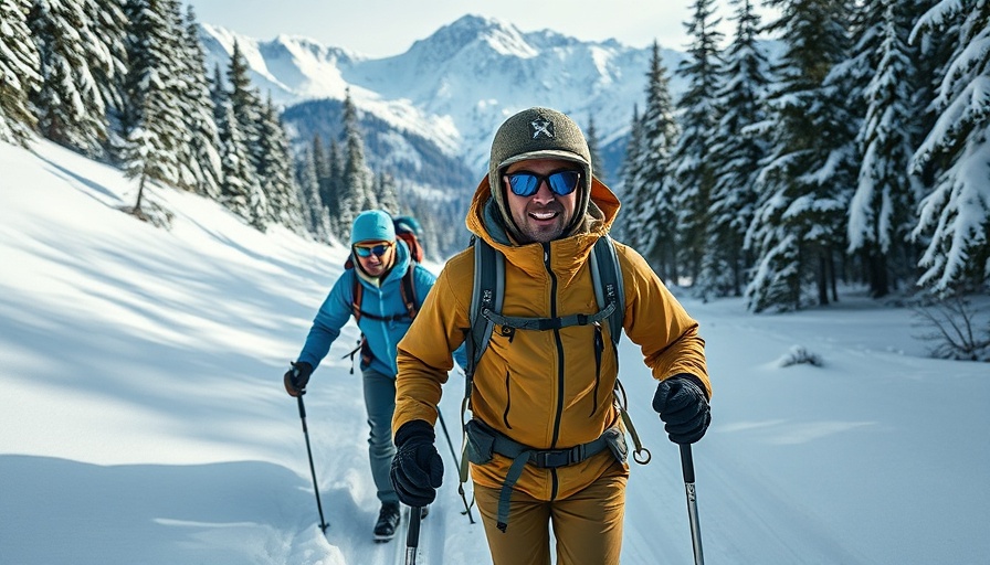 Skiers trekking snowy path as NOAA cuts avalanche forecasts