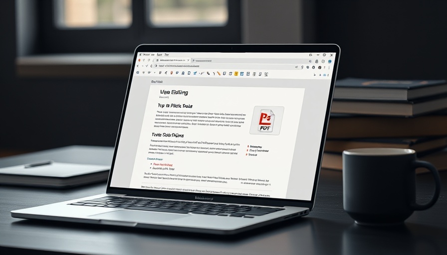 AI-powered PDF editing solutions on a modern laptop screen.