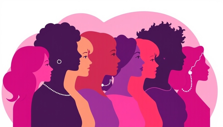 Illustration symbolizing unity for International Women's Day.