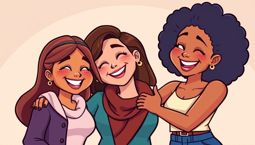 Diverse women leaders smiling in a colorful cartoon style, invest in women leadership.