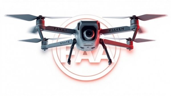 FAA logo with drone symbolizing enforcement and penalties.