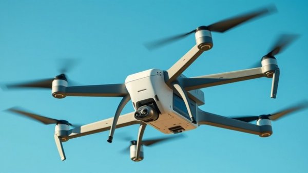 CAMCOPTER S-100 in flight for Greek Navy, blue sky backdrop.