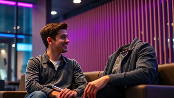 SiFly x ADS-B Exchange conversation setting with modern decor.