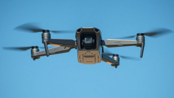 Modular FPV Drone Developer Kit flying in blue sky