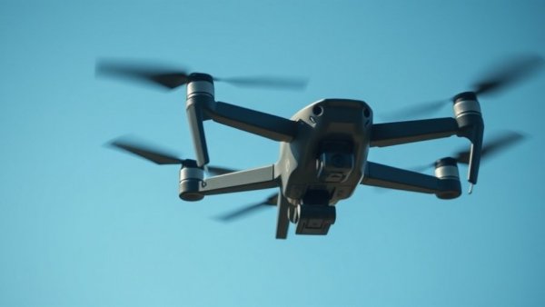 Modular FPV Developer Kit drone flying against blue sky