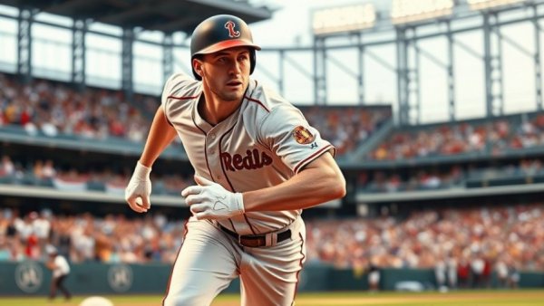 Luis Arráez in action as an All-Star candidate, running during a game.