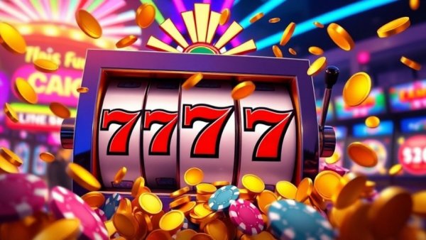 Real Money Slots US 2026: Slot machine showing triple sevens.
