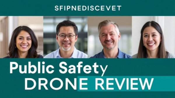 Public Safety Drones event banner with hosts and guest.