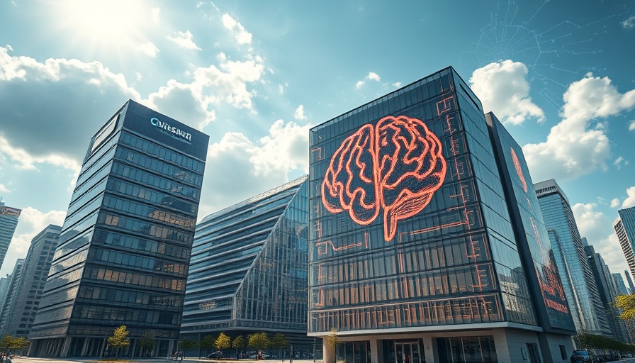 Futuristic Cal Poly Pomona AI Innovation Center building with brain design.