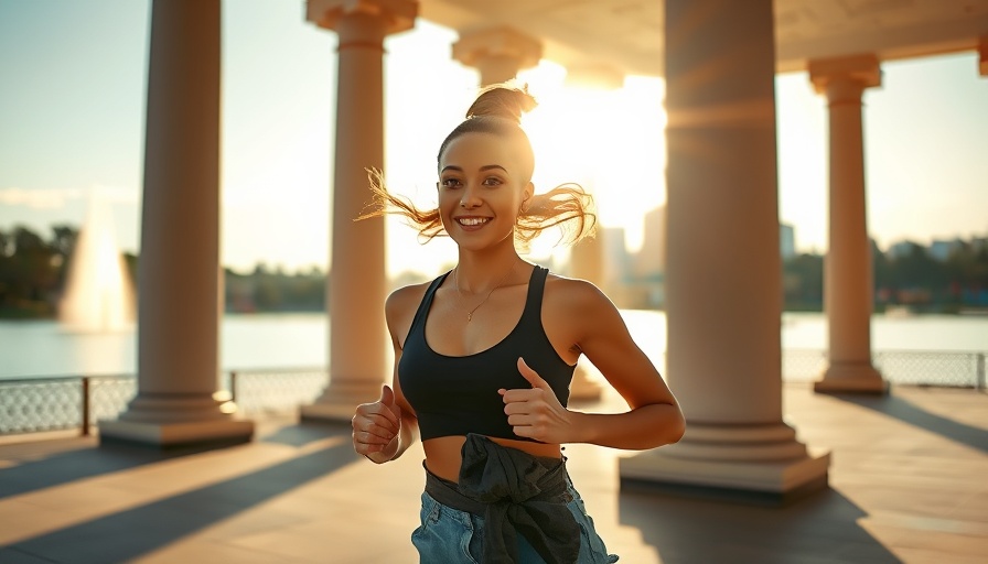 Wellness Conference Oakland, young woman jogging by lake.