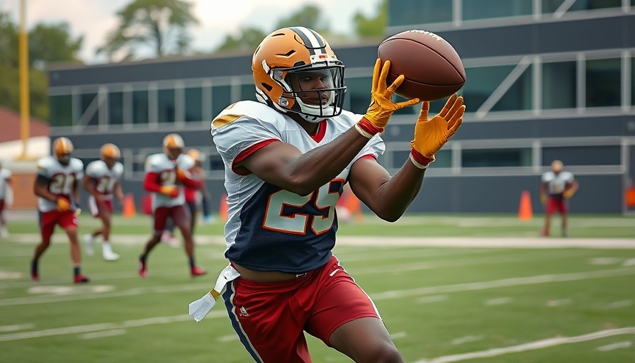 49ers player catching a football during training, related to receiver injuries.