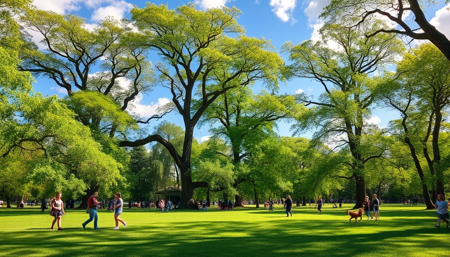 People and dogs enjoying a sunny day in a Berkeley park.