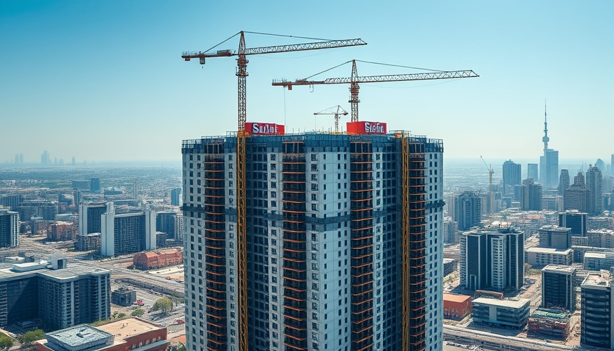 UC Berkeley dorm construction at People's Park with cranes under clear skies.