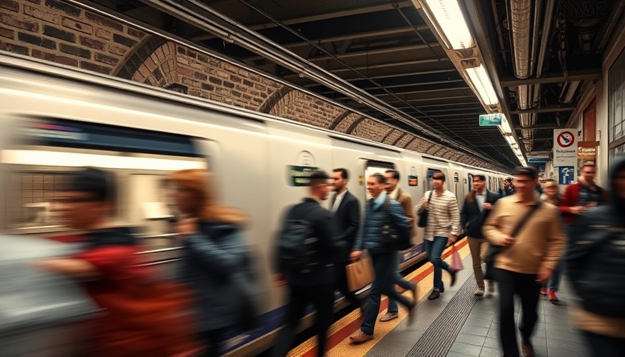 Bay Area transit survey data shows busy metro station platform.