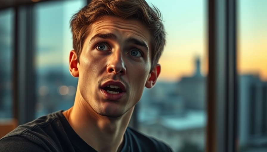 Young man speaking passionately about Comment on Part 108 in cinematic photo.