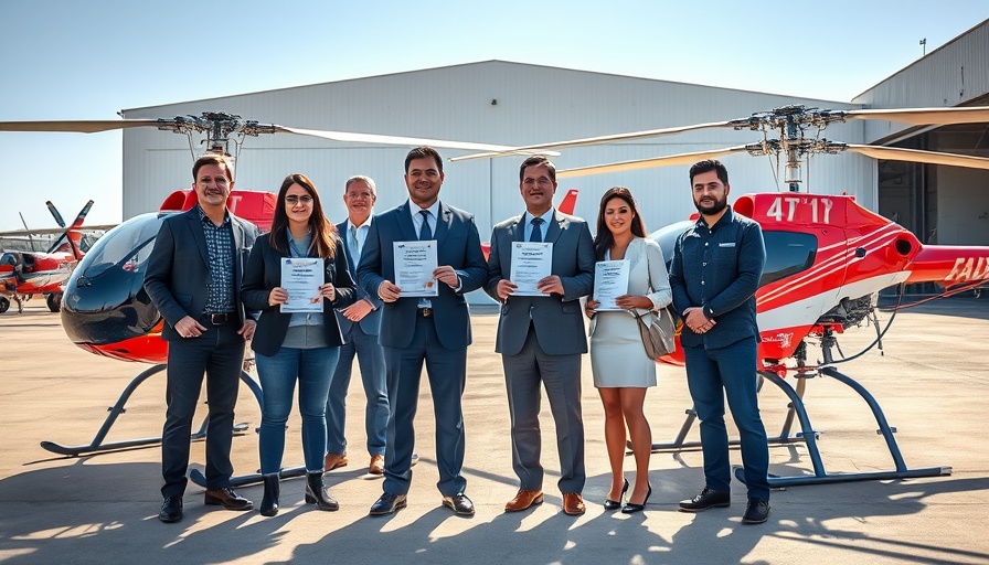 Professionals showcasing QinetiQ A900 BVLOS Certification with drones.