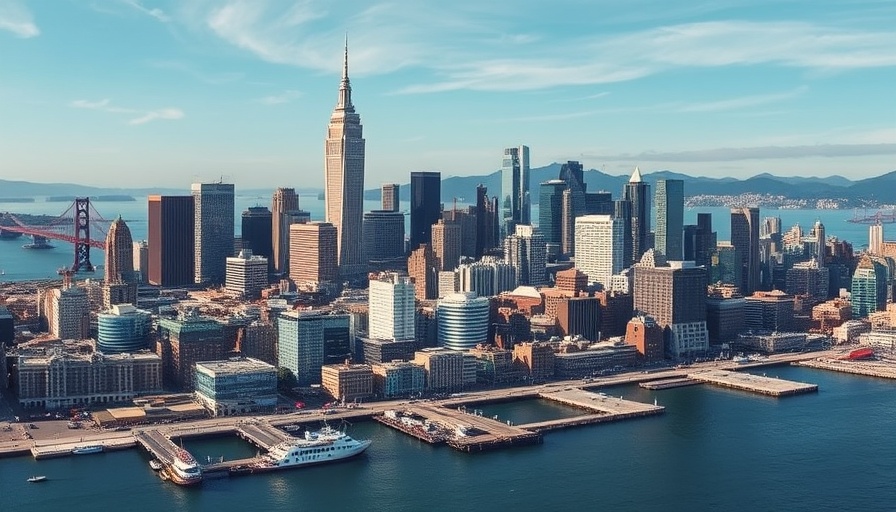 Aerial view of San Francisco's revitalized downtown skyline.