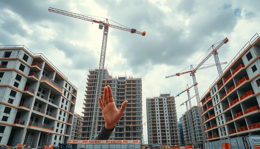 Using AI to Finish the Unfinished: person presenting construction site