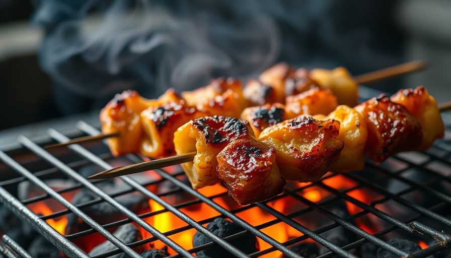 Wah Jee Wah Closure: Grilled kebabs on barbecue skewers.