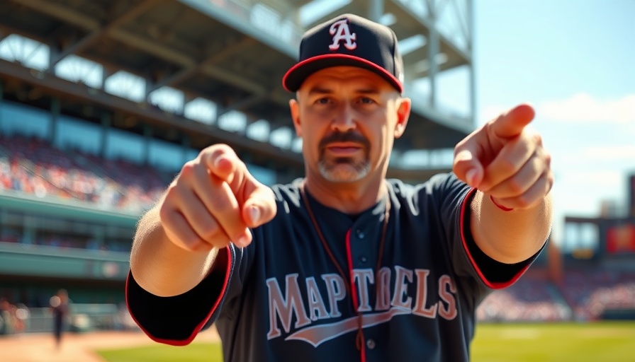 San Francisco Giants manager gestures during game, symbolizing change.