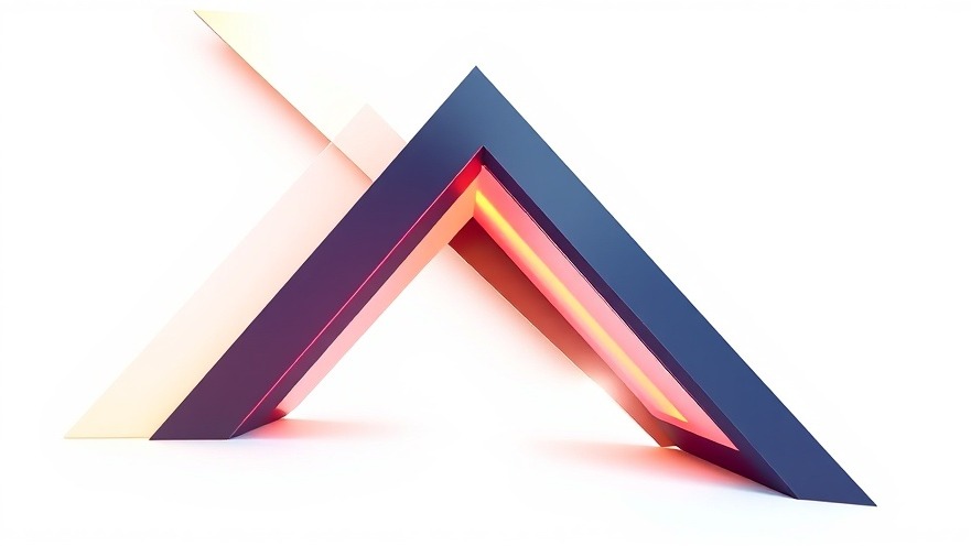 Abstract geometric shapes representing K-12 computer science curriculum on a clean background.