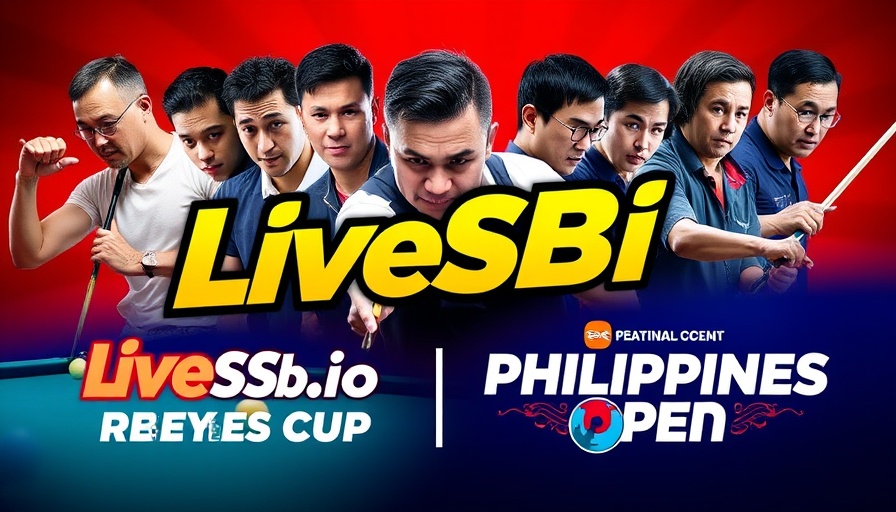 LiveSB.io Reyes Cup Philippines Open sponsorship promotional poster.