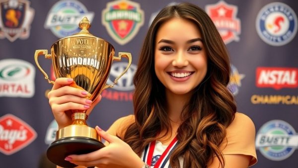 Champion holding trophy at 2025 Women's U.S. Amateur Championship.