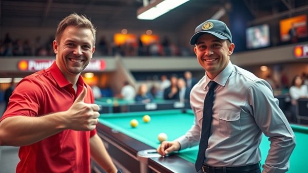 Aloysius Yapp celebrates 2025 International 9-Ball Title win.