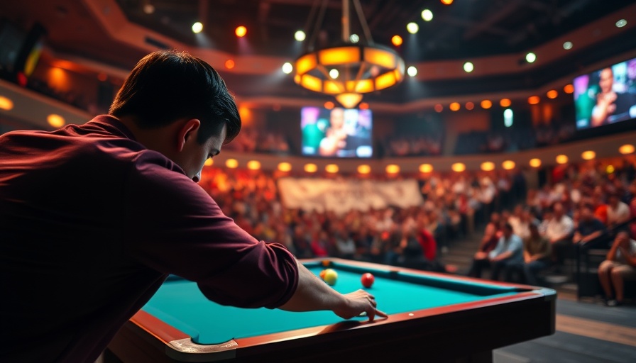 The Year The World Pool Championship Grew Up - dramatic pool match setting with audience.