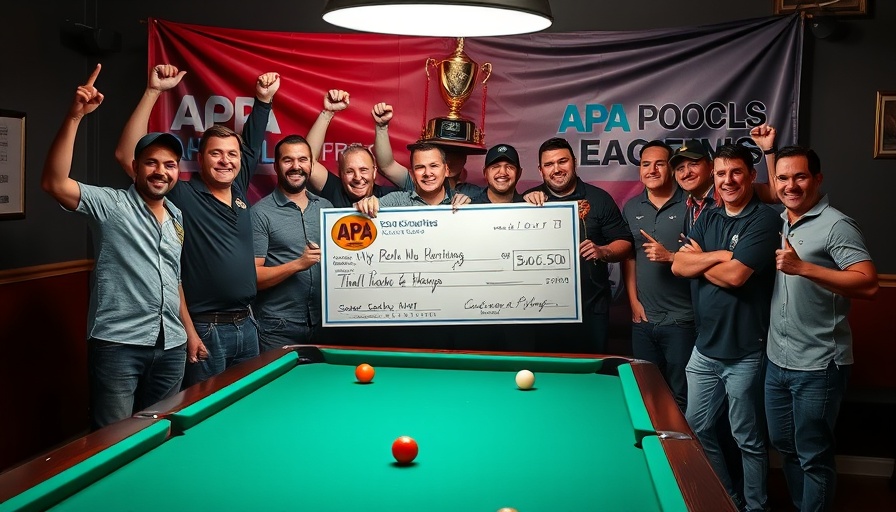 2025 8-Ball World Championship winners with check and trophy.