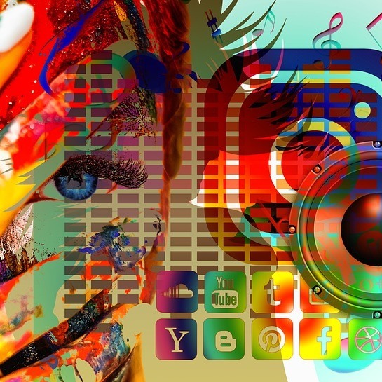Exotic art displaying the truth about social media online culture