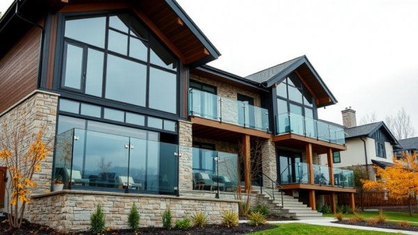 Modern home in San Francisco with glass and stone facade, building up home San Francisco.