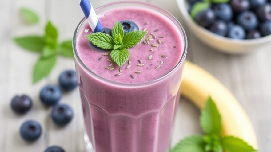 Blueberry Hemp Smoothie